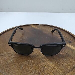 Ray-Ban RB 4190 Sunglasses Mens 52-19-145 Black Green Tinted Square Italy